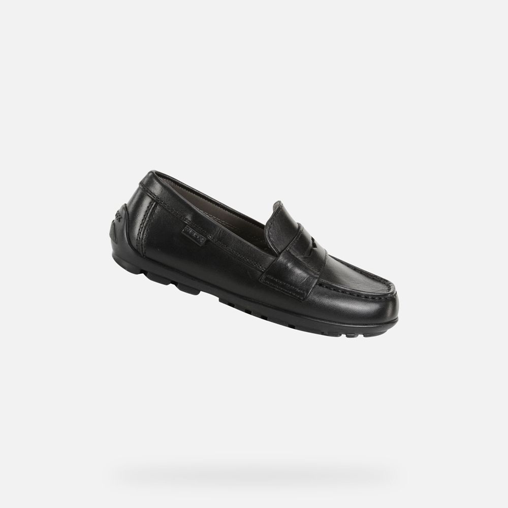 Mocassins Geox Menino Pretas - New Fast - PEUYT0516